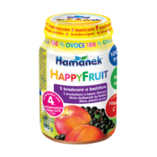 Hamánek Happy Fruit s broskvemi a bezinkou
